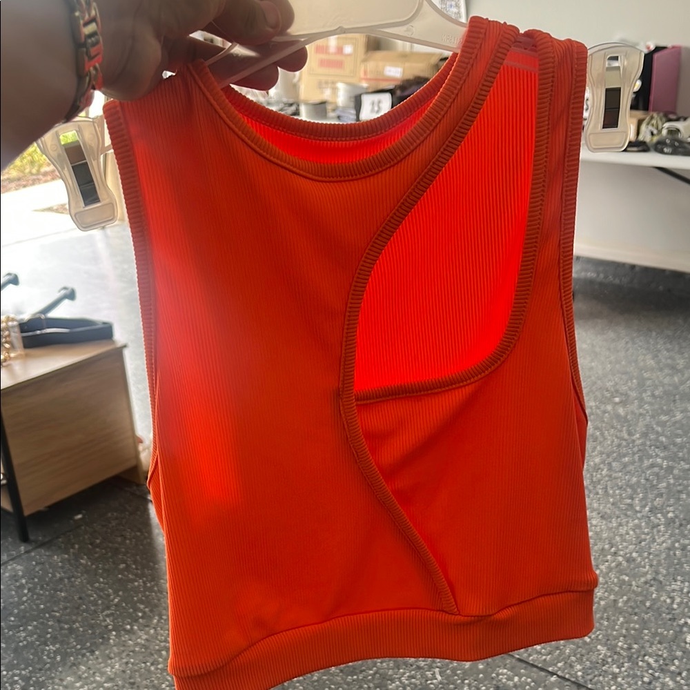 Orange Sleeveless Women's Top